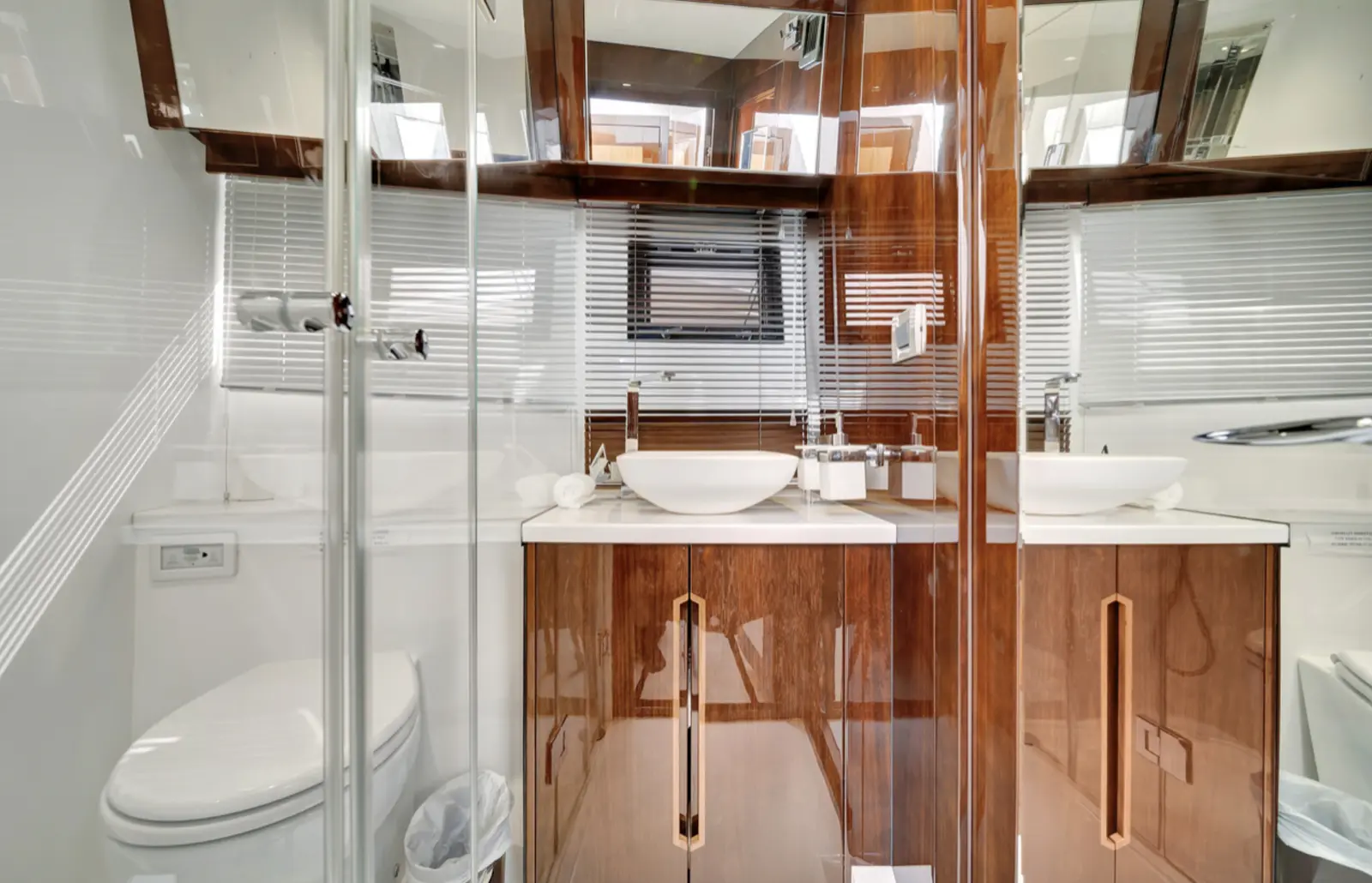 Galeon 53 bathroom with vessel sink